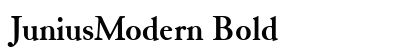 JuniusModern Bold preview