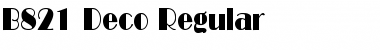 B821-Deco Regular Font