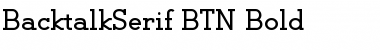 Download BacktalkSerif BTN Font