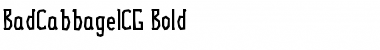 BadCabbageICG Bold Font