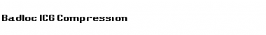 Badloc ICG Compression Font