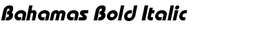 XBahamas Bold Italic Bold Font