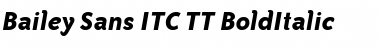 Bailey Sans ITC TT BoldItalic Font