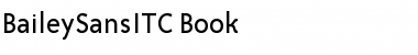 BaileySansITC-Book Book Font