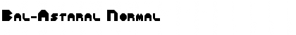 Bal-Astaral Normal Font