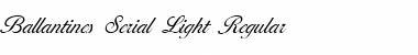 Ballantines-Serial-Light Regular Font