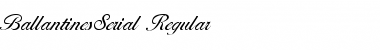 BallantinesSerial Regular Font