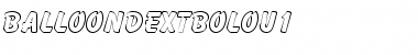 BalloonDExtBolOu1 Regular Font