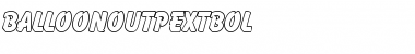 BalloonOutPExtBol Regular Font