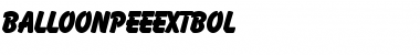 BalloonPEEExtBol Regular Font