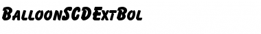 BalloonSCDExtBol Regular Font
