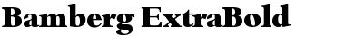 Download Bamberg-ExtraBold Font