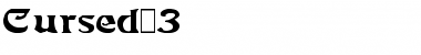 Download Cursed 3 Font