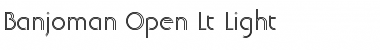 Banjoman Open Lt Light Font
