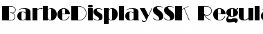 BarbeDisplaySSK Regular Font