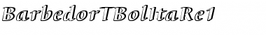 BarbedorTBolItaRe1 Regular Font