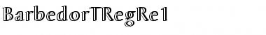 BarbedorTRegRe1 Regular Font