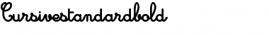 Cursive standard Regular Font