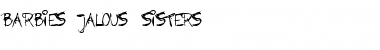 Barbies Jalous Sisters Handwriting Font