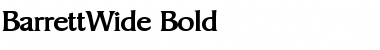 BarrettWide Bold Font