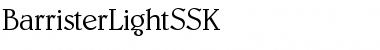 BarristerLightSSK Regular Font