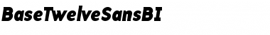 Download BaseTwelveSansBI Font