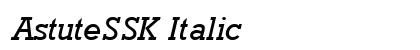 AstuteSSK Italic Preview