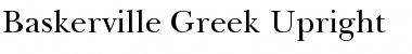 Download BaskervilleGreek Upright Font