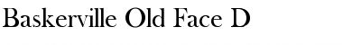 Baskerville Old Face D Regular Font