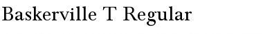 Baskerville T Regular Font