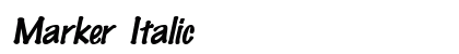 Marker Italic Preview