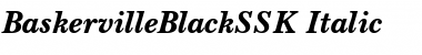 BaskervilleBlackSSK Italic Font
