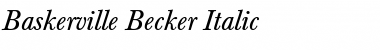 Baskerville Becker Font