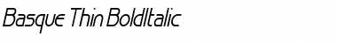 Basque Thin BoldItalic Font