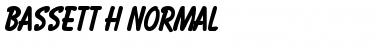 Bassett H Normal Font