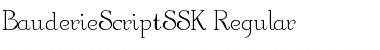 BauderieScriptSSK Regular Font