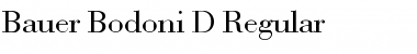 Download Bauer Bodoni D Font