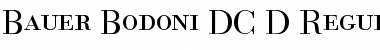 Bauer Bodoni DC D Regular Font