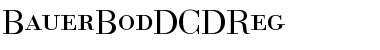 Download BauerBodDCDReg Font