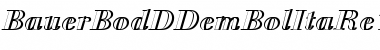 BauerBodDDemBolItaRe1 Regular Font