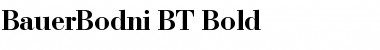 BauerBodni BT Bold Font