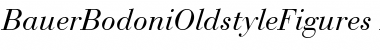 BauerBodoniOldstyleFigures RomanItalic Font