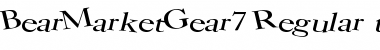 BearMarketGear7 Regular Font