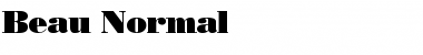 Beau Normal Font