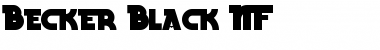 Download Becker Black NF Font