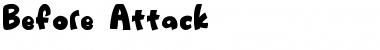 Before_Attack Regular Font