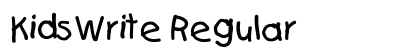 KidsWrite Regular preview