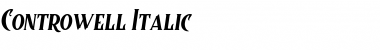 Controwell Italic Font