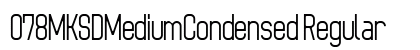 078MKSDMediumCondensed Regular preview
