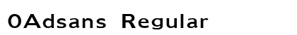 0Adsans Regular preview